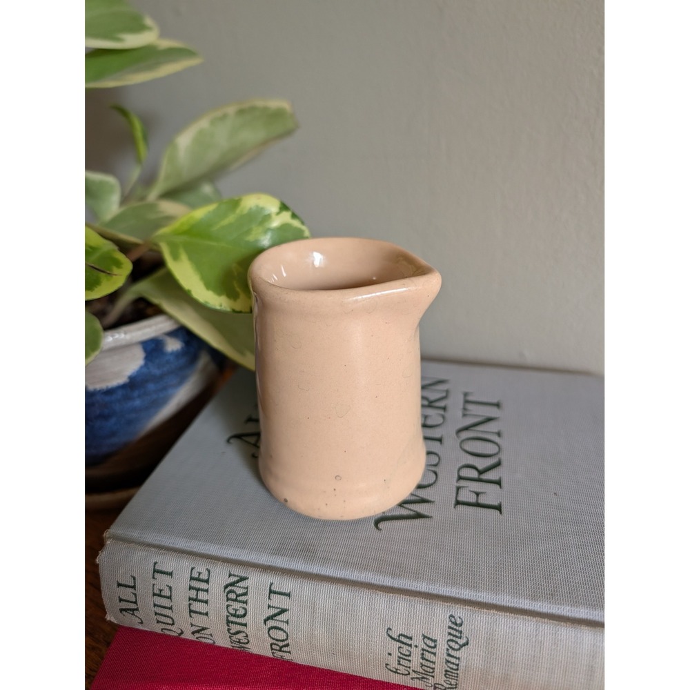 Vintage Tepco China USA Individual Creamer Tan Beige Restaurant Ware Ceramic